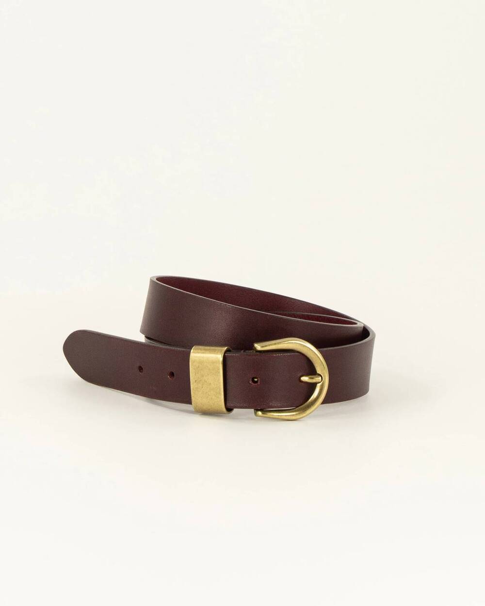 NEW SESSUN women's miloa belt in burgundy